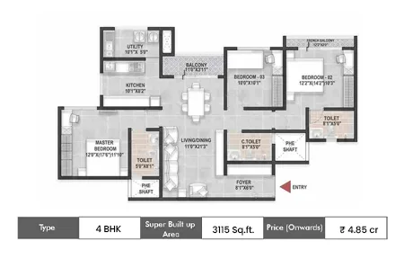 Century Mirai Floor Plan