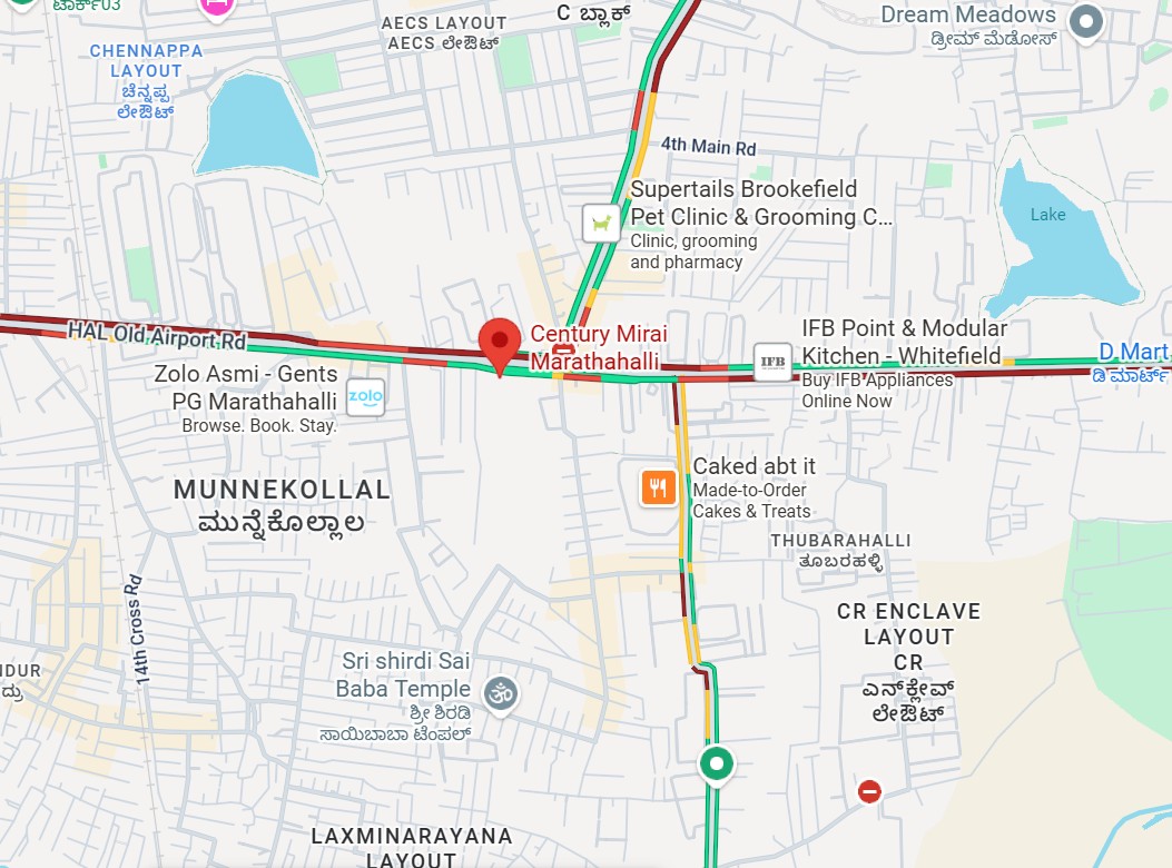 Century Mirai Location Map